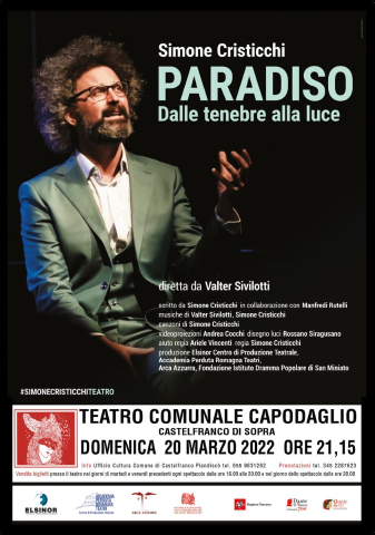 Domenica 20 Marzo Simone Cristicchi sarà in scena al teatro Capodaglio