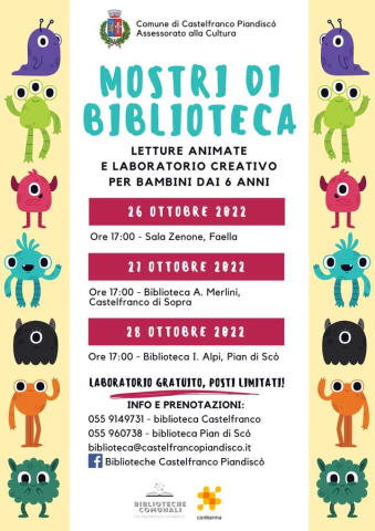 Letture animate e laboratorio creativo - Biblioteche Castelfranco Piandiscò