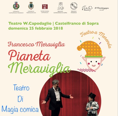 Teatro a Merenda: domenica 25 febbraio "Pianeta Meraviglia"