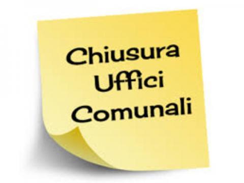 Chiusura uffici comunali 30 ottobre 2019